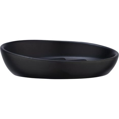1 Porte-Savon,Céramique,Surface Mate,Noir,Salle De Bain,Cuisine