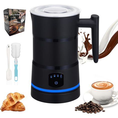 Automatique Mousseur à Lait,430ML,Revêtement Antiadhésif,4 Modes 4en1 Machine a Mousse Electrique,Mode Silencieux,4 Modes pour Mousse de Lait Chaude et Froide,Chocolat Chaud,Latte,Cappuccino (1/5)