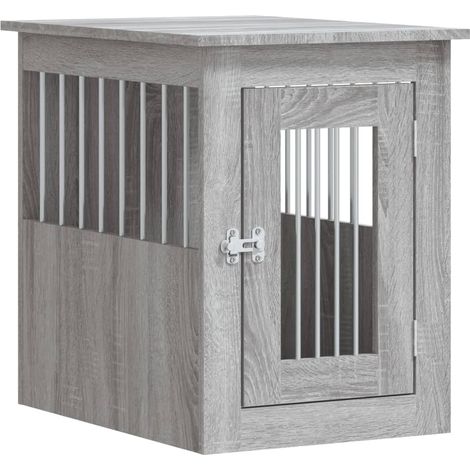 Meuble de cage pour chiens sonoma gris 45x62x59 cm