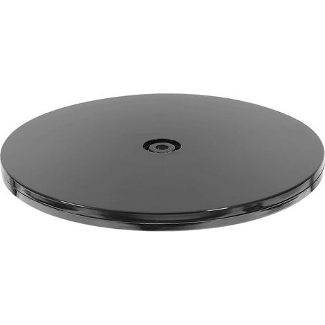Plateau tournant à gâteaux, porte-épices de cuisine, plateau de service rotatif à 360 degrés-20.3X20.3X1.2CM-Black