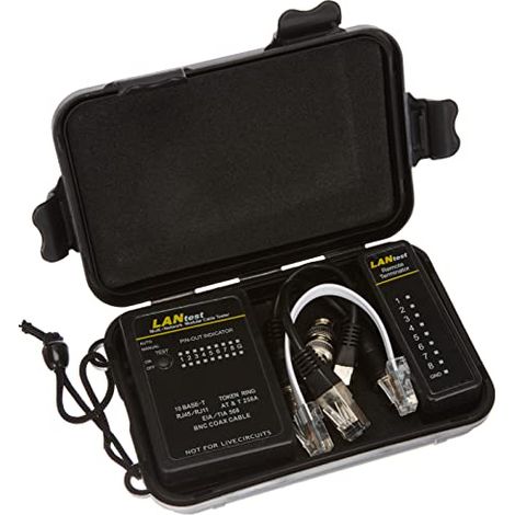 Goobay 93010 Kit Tester Cavi di Rete, Nero (1/4)