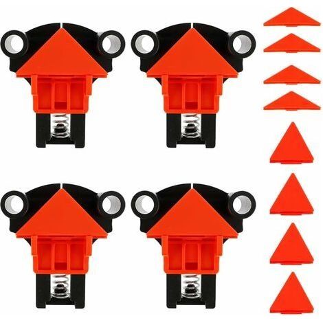4 Pcs Pince à Angle Droit 60/90/120 Degrés Pince de Réglable Serre Joint Angle Clips de Fixation d'angle de Cadre Photo pour Bois Bricolage Outils à Main (1/5)
