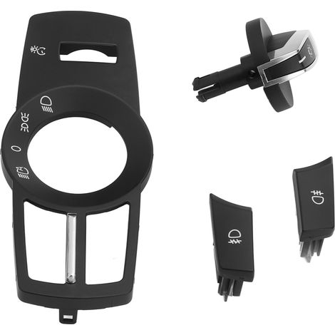 Bouton de rotation de l'interrupteur de phares, panneau de commande des phares, accessoires intérieurs pour BMW Série 5, 6, 7, X3 et X4, noir mat (1/5)