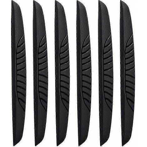 Lot de 6 protections de bord de porte noires pour voitures et camions, garniture de protection contre les rayures (1/5)