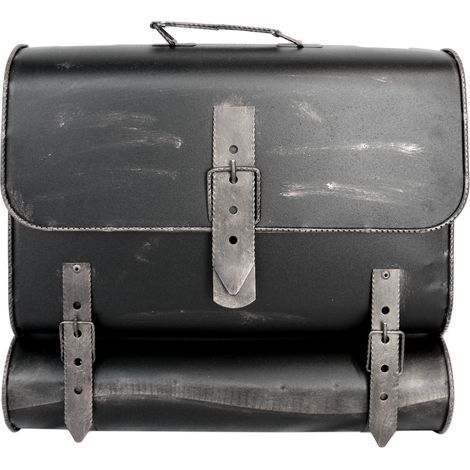 HMF Briefkasten Antik SCHULRANZEN 122, 36 x 41 x 8,5 cm Silber