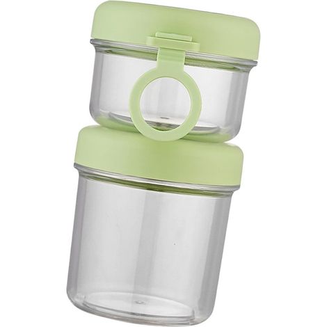 Fiambrera portátil grande，530 ml + 330 ml，fiambrera a prueba de fugas，fiambrera para ensalada de yogur (1/5)