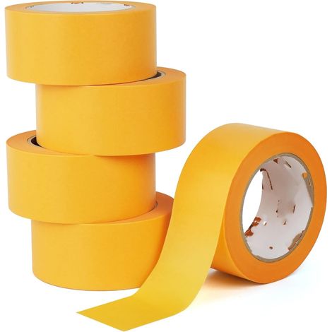 Ruban de Masquage Professionnel pour Surfaces Délicates 50mm x 20m 5pcs (1/4)