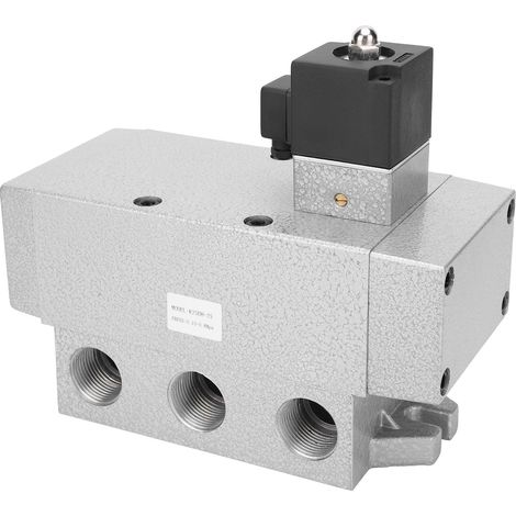 Électrovanne 5 voies 2 positions G1, commande électrique unique 24V DC, K25DH-25, distributeur pneumatique pour équipements industriels (1/5)