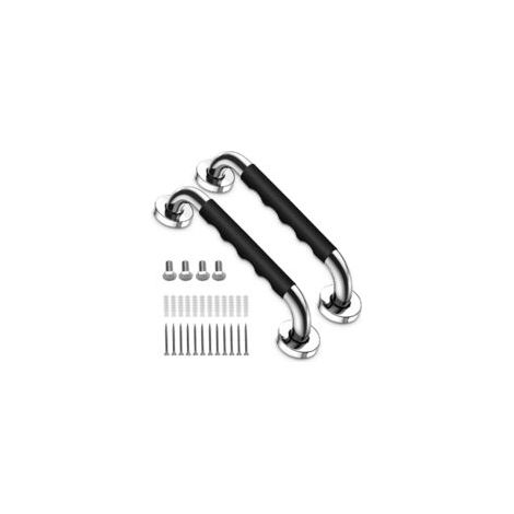 Set di 2 maniglioni antiscivolo per bagno, 33 cm, per anziani, maniglie per doccia per anziani