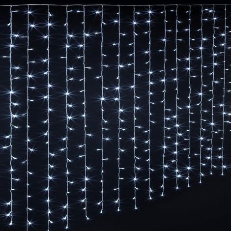 Vorhang Lebhafte 140 x 90 cm 150 LED kaltweiß Hat Ihr Service – Weiß  - Fééric Lights and Christmas