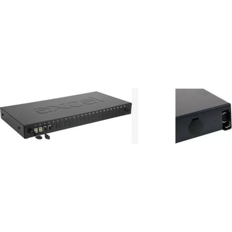 Excel 200-460 Multimode optische Schublade 24 Kanäle LC 8 Fasern 1U - 4 Duplex-Adapter