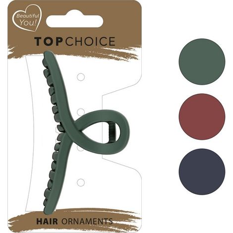 TOP CHOICE Haarspange (26881) 1 Stück – Farbmix