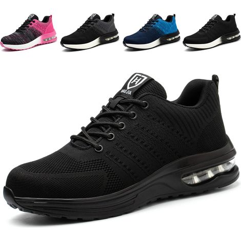 Chaussures Sécurité Homme Femme Pointe 44, Antidérapantes Respirantes Embout Acier (1/5)