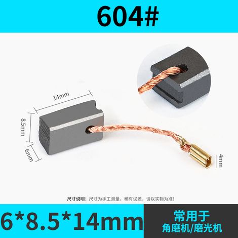 2 balais de charbon universels pour moteur, adaptés au remplacement et à la réparation d'outils électriques, notamment les scies circulaires, les meuleuses d'angle, etc. (1/5)