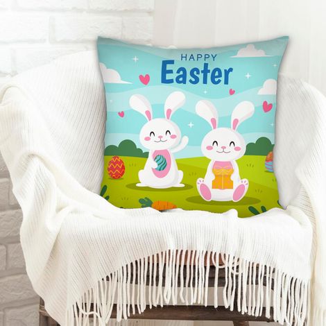 Housse de coussin sans coussin 45x45 déhoussable pour canapé, chambre, salon (1/5)