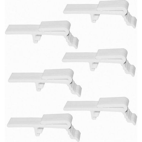 In-stock drapery clips, vertical venetian blind dust cover brackets, and top track card clips. (1/5)