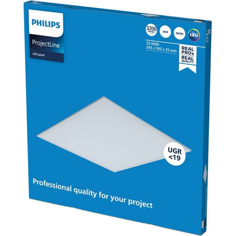 [GEBRAUCHT] B-Ware Philips Project Line Led Panel Deckenlampe Hängelampe Leuchte Ugr19 840 60x60cm