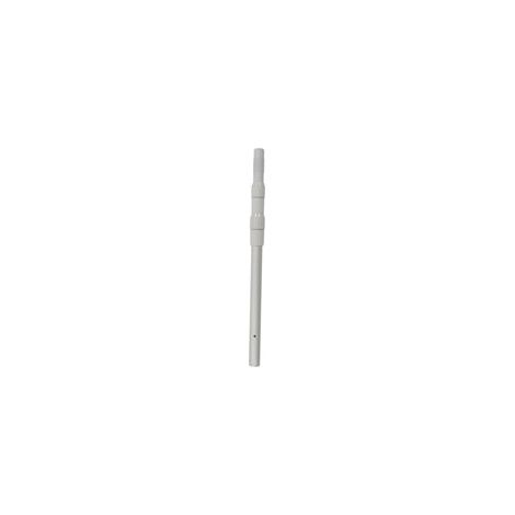 Tige télescopique pour nettoyeur de piscine, poignée en alliage d'aluminium renforcé, filet de pêche, poteau de sauvetage 120CM sans trou de suspension 62cm/2,4 pouces-Crezuo