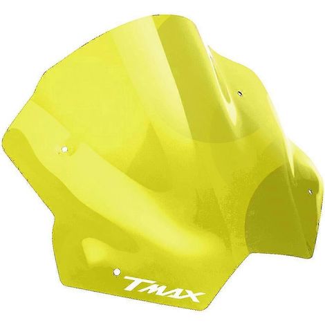 Pare-brise avant jaune fluorescent pour moto Yamaha T-Max 530 (2012-2016).