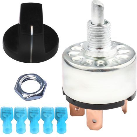 Commutateur rotatif Commutateur de transfert 4 positions 3 vitesses 16A-125V/12A-250V sélecteur de vitesse de chauffage du ventilateur avec bouton (1/5)