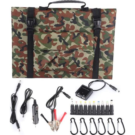 120W 5V Kit de chargeur solaire portable panneau solaire pliable pour tablette ordinateur portable caméra téléphone portable GPS (1/5)