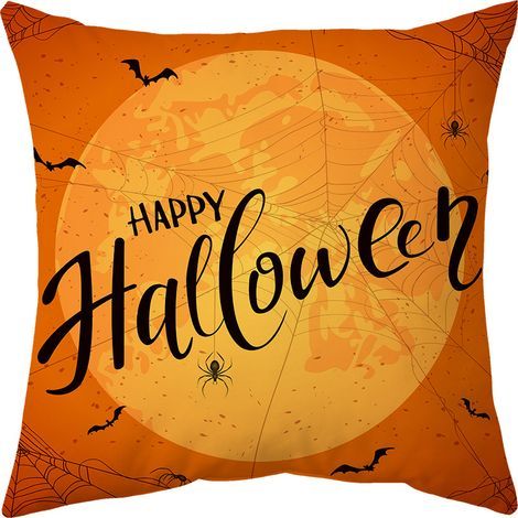 Housse de coussin décorative série sorcière d'Halloween (style A) (1/2)