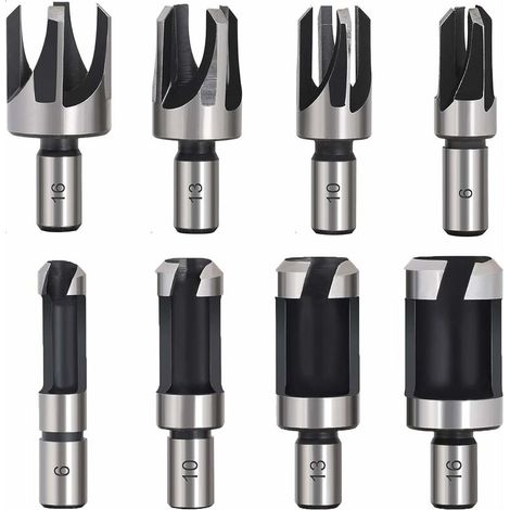 8PCS HSS Holz Plug Cutter Holz Schneiden Werkzeug Plug Bohrer Bits Holz Plug Cutter Bohrer Bits 6mm/10mm/13mm/16mm (1/5)