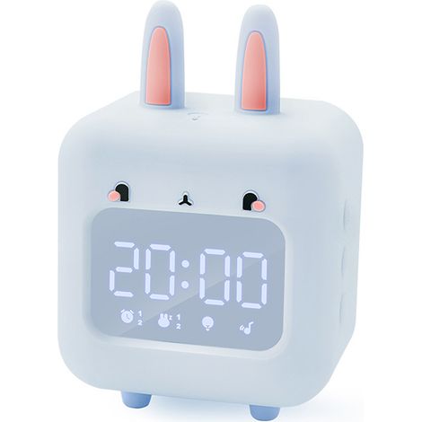 Réveil Musical Lapin - Volume Réglable - Musique Intégrée Et Enregistrement Personnalisé - Sans BPA - Pour Enfants Et Bébés - 1 Pièce (1/5)