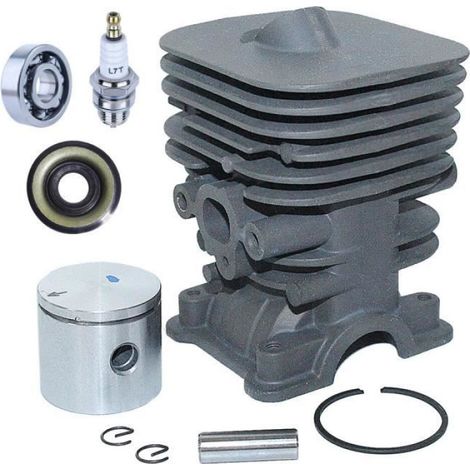 Kit de piston cylindre pour Husqvarna 125E 128C 128LD 124C 124L 125C 125L 125LDX 128CD 128L 128D pour Jonsered Craftsman Trimmer (1/4)