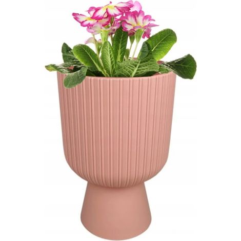 Hellrosa Blumentopf 20,5 x 14 cm ECO Universal-Kunststoff für Rasenflächen Keli