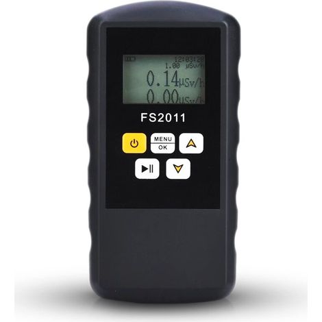 Détecteur de rayonnement nucléaire FS2011 – Compteur Geiger β γ χ avec écran LCD – 2 méthodes de détection – 3 alarmes – Plage d'énergie 50 KVE-1.5 MEV (1/5)