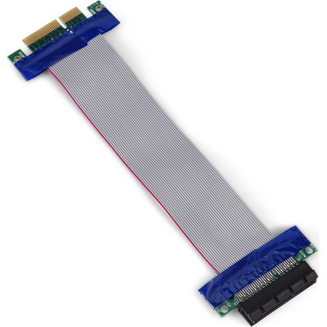 Câble d'extension PCI-E 4X mâle vers femelle pour carte graphique VGA, professionnel et flexible (1/5)