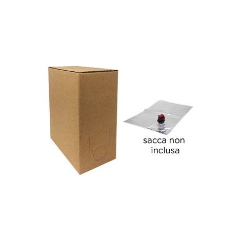 BAG IN BOX CARTONE AVANA- - per sacca lt.3 ns. cod.476034 - 10 pezzi MAFFEI
