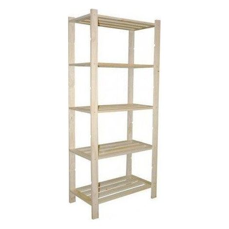 SCAFFALE PINO GREZZO 5R H170 L70 P30 (1/3)