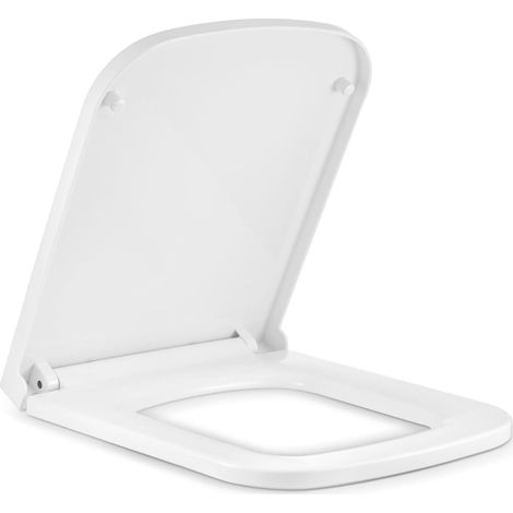 Square Toilet Seat 36X42X4CM Soft Close Toilet Seat with Quick Release for Easy and Install Clean Universal Toilets Seats for Square Shaped Toilet Pans (1/5)