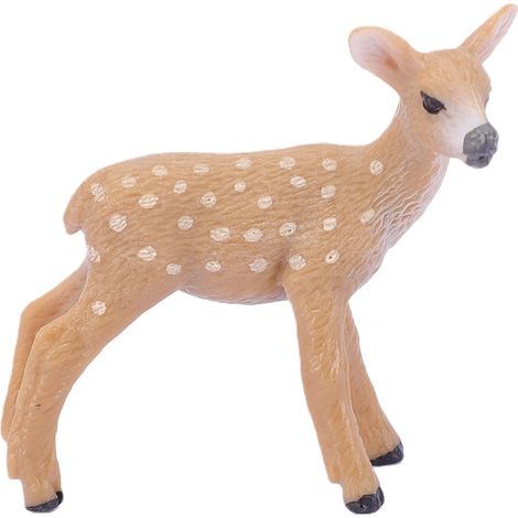 Figurine de cerf de simulation tacheté modèle de forêt jouet animal en plastique pour création de scènes miniatures accessoires scènes faveurs de fête (1/5)