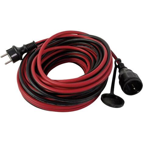 Verlängerungskabel Außen 25 m H05RR-F 3G1,5mm², schwarz rot Verlängerungskabel (1/2)