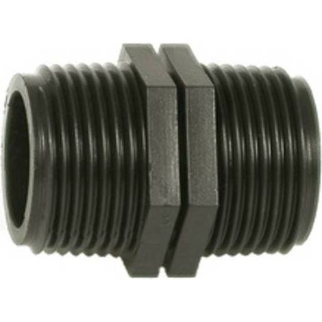 5 x PL RACCORDO POLIPROP NIPPLO 1/2X1/2