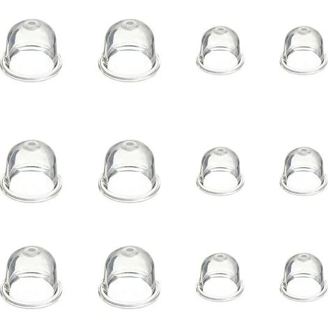 12 Pièces Carburateur Amorce Pompe Ampoule 19 mm et 22 mm Poire Pompe Amorcage Accessoires de Carburateur pour Debroussailleuse Tronçonneuse Souffleur Tondeuse (1/4)