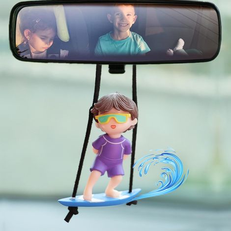 Décoration Garçons Surfeurs pour Voiture, Suspendu Ornement Pendentif Balançoire Intérieurs Automobiles à Suspendre - MMCD-ZGL-05176 (1/5)