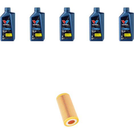 Kit filtro olio e 5L compatibile con Bmw Serie 1 (E81,E82,E87,E88) 120i 115kw dal 2007 al 2012 (1/2)