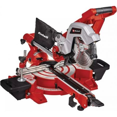 Einhell TE-SM 216 Dual Troncatrice radiale (230-240 V, 1800 W, giri al min. 5000, lama Ø216 x ø30 - 60 denti, inclinabile DESTRA E SINISTRA 0-45°, taglio max 305 x 65 mm)