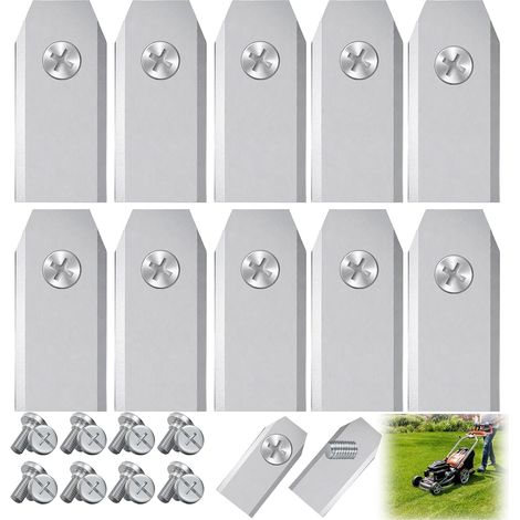12PCS Lames de Rechange WA0190,Accessoire pour Robots Tondeuses Landroid et Landroid Plus,Lames de Rechange pour Robot Tondeuse Compatible,Livré avec 12 Vis de Fixation (1/5)