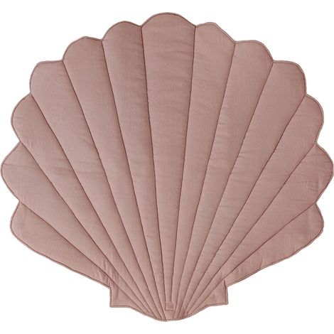 Tapis de sol coquillage molletonné bébé enfant sea stories - Rose clair (1/5)