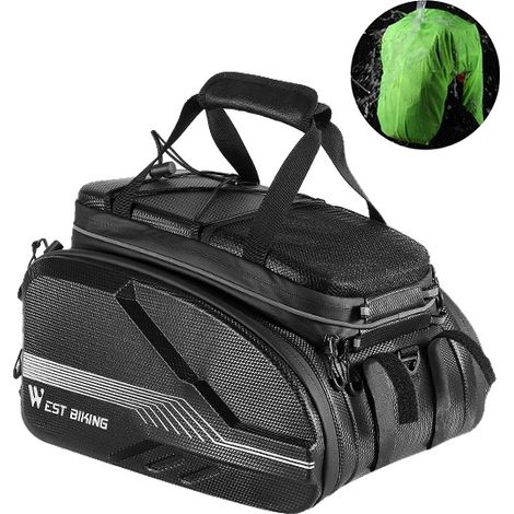 Bolsa impermeable para portaequipajes de bicicleta, gran capacidad, EVA de alta calidad. (1/2)