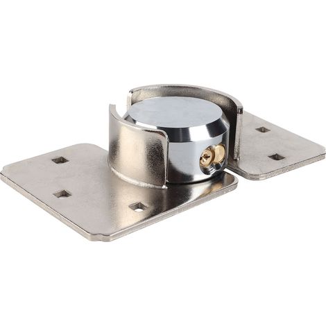 Série de serrures et de cadenas à enclos sécurité pour porte de garage, en acier chromé 73mm, avec 2 clés et 6 boulons (1/4)