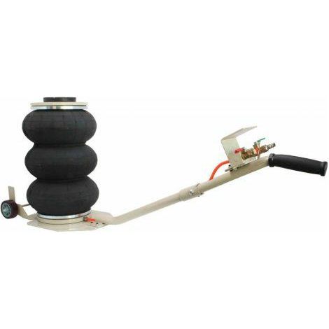 Satra, elevador neumático 3T, capacidad 145-400mm, diseño bałwanek para estabilidad, sistema neumático eficiente, ideal para mantenimiento de vehículos y maquinaria industrial