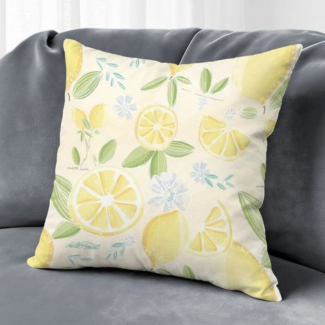Housse de coussin floral coloré, décoration canapé intérieur,50×50cm (1/5)