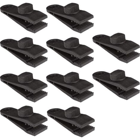 ZVD-10 Clips para Lona, 8 cm, Clips de Plástico para Tiendas de Campaña, Abrazadera de Bloqueo Instantáneo para Lona (1/4)