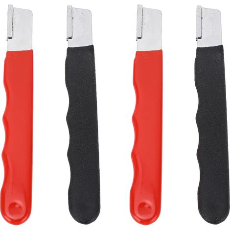 Lot de 4 aiguiseurs de lames pour outils de jardin prise en main confortable aiguiseur mini pour sécateur (1/5)